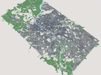 Bristol City United Kingdom 3D model