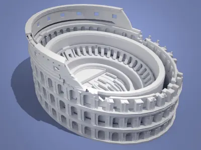 Colisium roman coliseum Low-poly 3D model