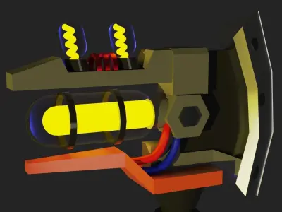 Stylized Axe Weapon Melee PBR Low-Poly Game Ready Low-poly 3D model