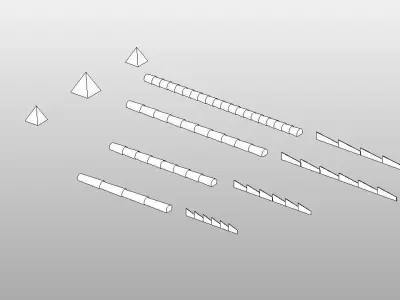 Roof - Full Parametric Revit Families Free 3D model