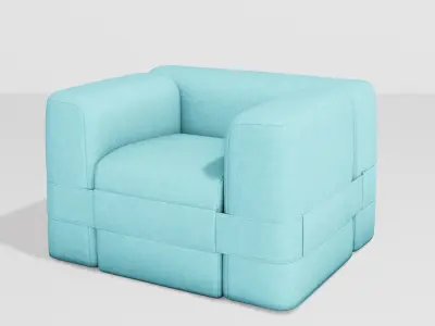  Noobist - Chair - cashabat Low-poly 3D model