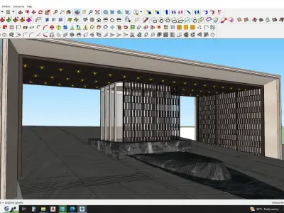 Modern gate house 3d model  3D model