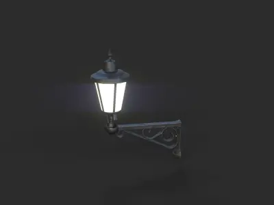 Wall Lamp 1 Low-poly 3D model