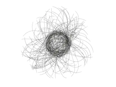 Abstract Sphere Line v1 003 3D model
