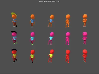 POLYGRUNT - Low Poly Complete Runner Game Pack Low-poly 3D model