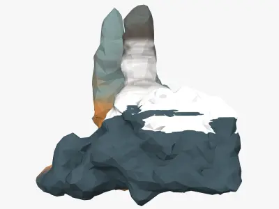 Low Poly Stone 3D model