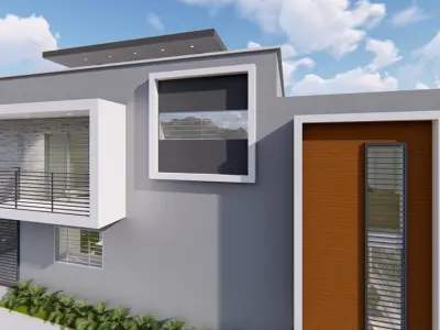 Minimalist House only Sketchup 2017 3D model