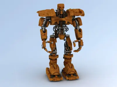 Battle Robot ABC 3D model