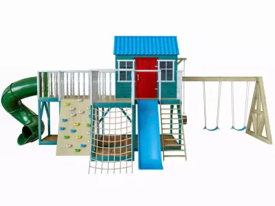 PlaygroundPlayhouse outdoor play set 3D model