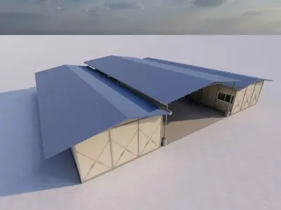 Warehouse-Warehouse Building 3D model