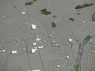 Urmia Low-poly 3D model