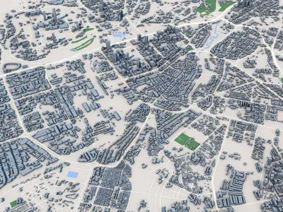 Nairobi City Kenya 3D model