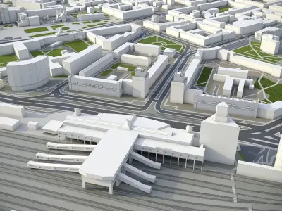 Minsk  Low-poly 3D model