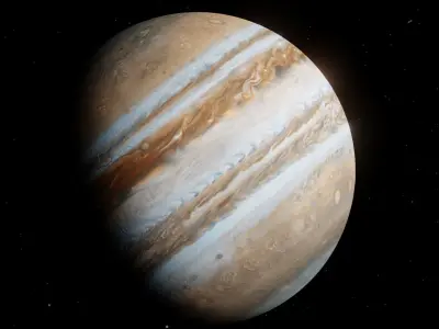 Jupiter Planet Photorealistic-Low poly 8k 3D model Low-poly 3D model