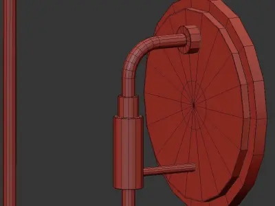 SCOOP light wall sconce in gold 3D model