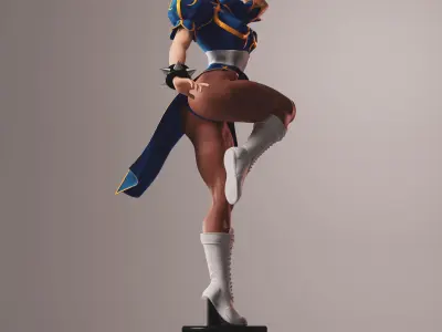Chun-Li 3D print model