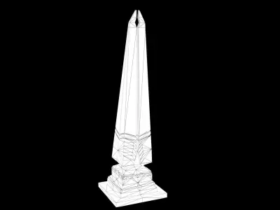 Obelisk Low-poly 3D model