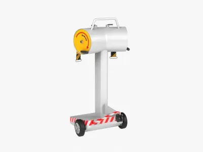 Belt Stanchion Low-poly 3D model