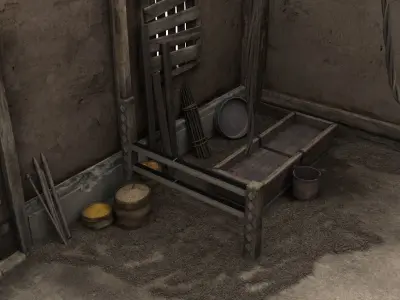 Stable building 3D model