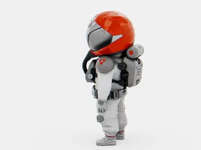 TOON  ASTRONAUT GOLBY   RIGGED 3D model