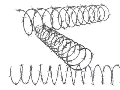 Barbed Wire 3D model
