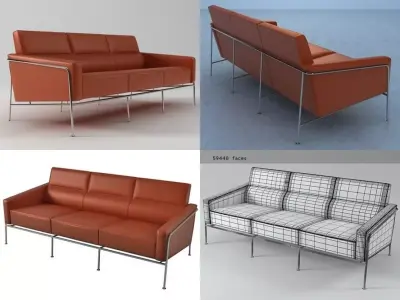 3303 four different sofas 3D model