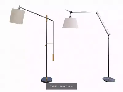 Floor lamp combination 3D Model Pack