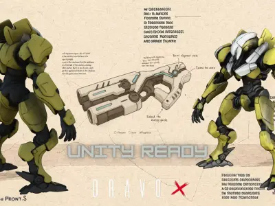 Dravox Low-poly 3D model