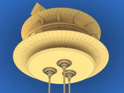 Futuristic Architecture Skyscraper 03 3D model