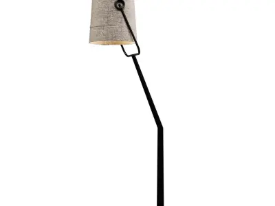Diesel Fork by Foscarini Floor Lamp grey 3D model