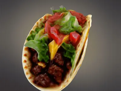 Taco food 3D print model