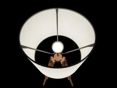 Tripod lamp 3D model