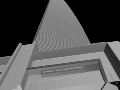 Shanghai World Financial Center Tower 3D model
