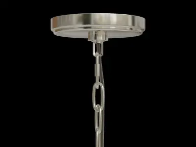 Adjustable Drop Metal Led Pendant Low-poly 3D model