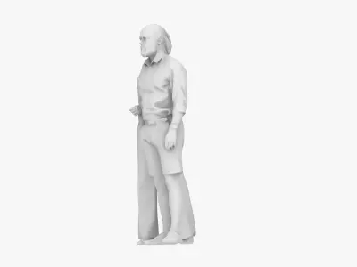 Couple Walking 3D print model