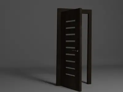 Door wood 3D model purchase
