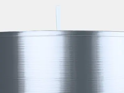 GLIMMA Unscented candle in metal cup Low-poly 3D model