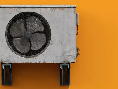 AC Unit Low-poly 3D model
