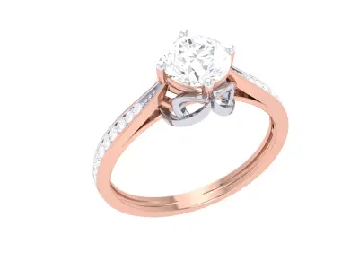  Women Ring MTL 3dm STL OBJ FBX Details 3D print model 12