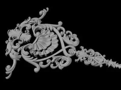 dekor ornate design 3D model 2