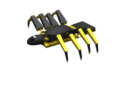 Sci fi robot spider  3D model