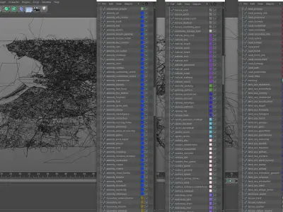Dublin City Ireland 2021 Low-poly 3D model