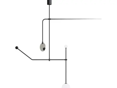 Mobile chandelier 6 3D model