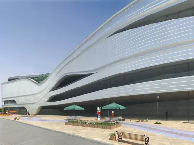 Modern Building 01 3D model