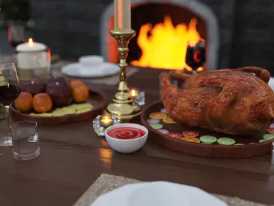 Give Thanks Feast 3D model