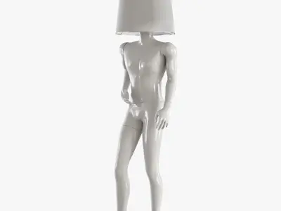 Male Mannequin Lamp 51 3D model