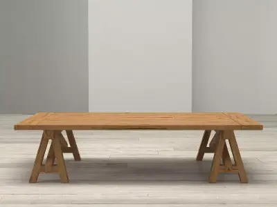 Benson Sawhorse Coffee Table 3D model