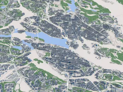 Stockholm City Sweden 3D model