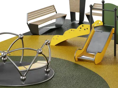 Inclusive playground Kajo by Interplay 3D model