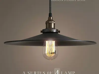 Chandelier Loft Cone Pendant 36 3D model